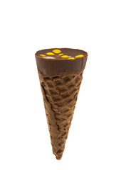 waffle cone isolated