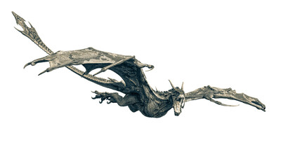 Fototapeta premium master dragon is going down