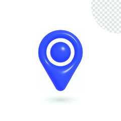 3D Rendering location icon 