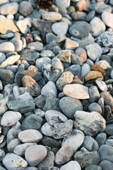 Large and small stones. Seaside stones.
