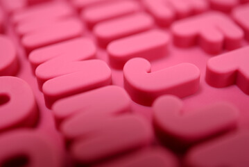 Moule silicone alphabet rose