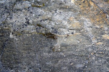 Surface of crushed stone. Texture. Granite. Background