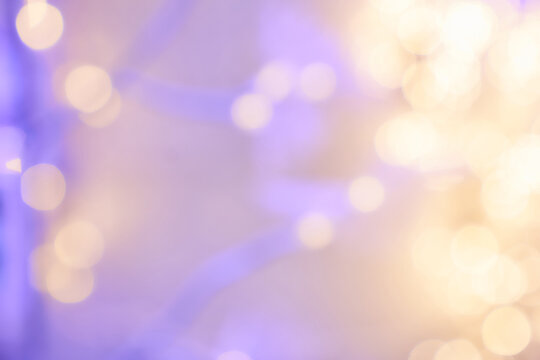 Unfocused, abstract shiny background. Colorful, festive background of shiny lanterns. High quality photo