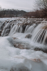 waterfall in winter