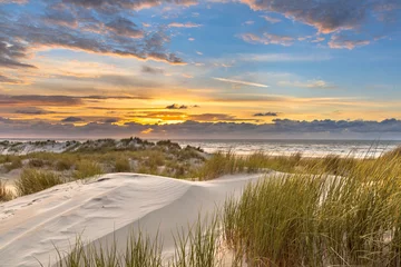 Foto op Plexiglas View from dune over North Sea © creativenature.nl