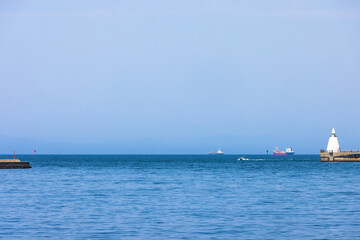 (青森県ｰ風景)青空と青森湾の風景３