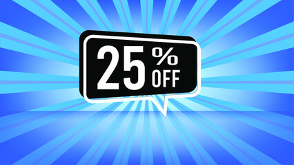 25 percent Off Blue