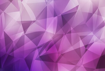 Light Purple, Pink vector polygon abstract layout.