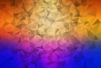 Light Blue, Yellow vector low poly texture.