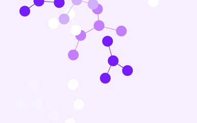 Light Purple vector template with artificial intelligence structure.