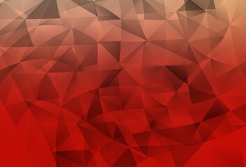 Light Red vector background with triangles.