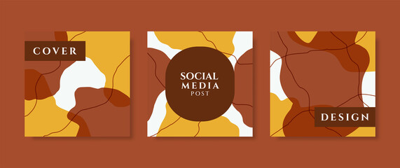 Trendy vector collection of minimal liquid organic shapes, abstract backgrounds ideal for social media posts, blogs, banners and more.