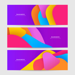 Dark colourful colorful abstract banner geometry shine and layer element vector for presentation design. Suit for business, corporate, institution, party, festive, seminar, and talks.