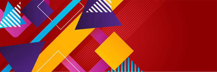 Abstract banner design web template Horizontal header web banner. Modern Gradient Blue cover header background for website design, Social Media Cover ads banner, flyer, invitation card