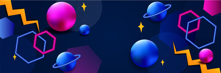 Modern colourful colorful corporate abstract technology background. Vector abstract graphic design banner pattern presentation background web template.