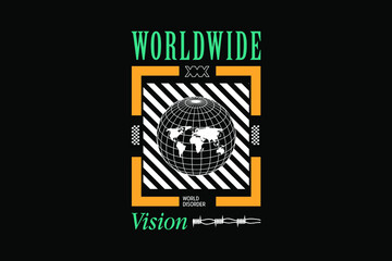 Creative streetwear clothing apparel typography style graphic design