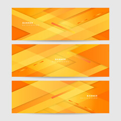 Abstract geometric web banner vector gradient template background