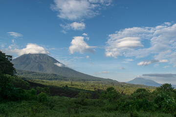 Mount Mikeno Rises Above Virunga National Park 