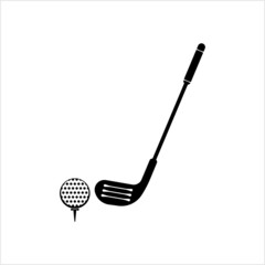 Golf Icon, Golf Stick Ball Icon, Sport Icon