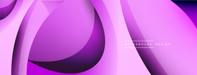 Creative geometric wallpaper. Minimal abstract background. Circle and wave composition vector illustration for wallpaper banner background or landing page