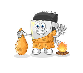 hair clipper ancient cartoon. cartoon mascot vector