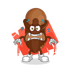 clove monster vector. cartoon character