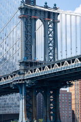 Fototapeta premium Bridge close-up with clouds behind