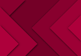 Obraz premium Red Background Geometric Overlap Layer Paper Cut on Dark with Space Design