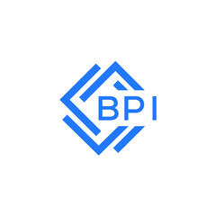 BPI technology letter logo design on white  background. BPI creative initials technology letter logo concept. BPI technology letter design.