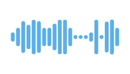 Recording of audio message template. UI element of audio record for smartphones. Vector illustration isolated in white background