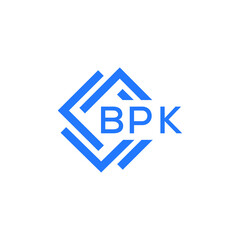 BPK technology letter logo design on white  background. BPK creative initials technology letter logo concept. BPK technology letter design.