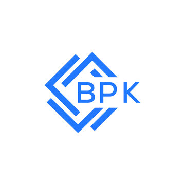 BPK technology letter logo design on white  background. BPK creative initials technology letter logo concept. BPK technology letter design.