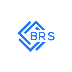 BRS technology letter logo design on white  background. BRS creative initials technology letter logo concept. BRS technology letter design.