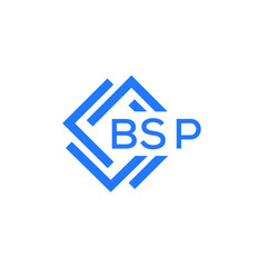 BSP technology letter logo design on white  background. BSP creative initials technology letter logo concept. BSP technology letter design.