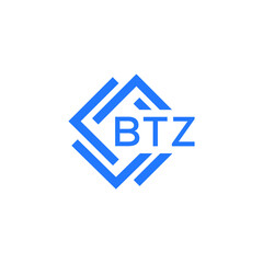 BTZ technology letter logo design on white  background. BTZ creative initials technology letter logo concept. BTZ technology letter design.