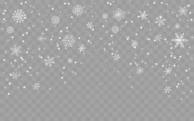 Snowflake. Christmas winter background with snow flake on overlay transparent texture, christmas snowfall glitter. Cold season effect, snowy frost winter backdrop, vector isolated pattern