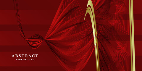 luxury red gold background