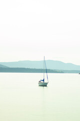 Fototapeta premium sailboat on the sea