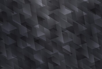 Fototapeta premium Light Gray vector pattern in square style.