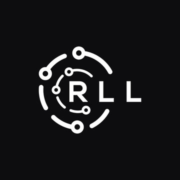 RLL letter logo design on black background. RLL creative  initials letter logo concept. RLL letter design.