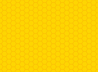 Hexagon geometric background, honeycomb decorative pattern, design texture vector illustration