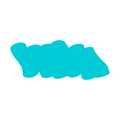 Highlight marker icon,  brush element ink symbol, stroke hand made note vector illustration