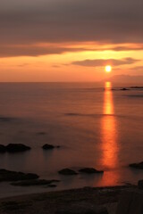 SDGs地球　海とソラ！山口県の夕日と海の輝くヒカリ！