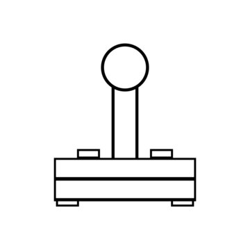 Game joystick icon on white background. Vector illustration.