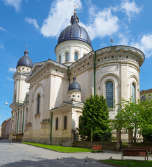 Fototapeta na wymiar Architecture of old Lviv city in