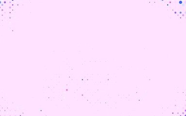 Light Purple, Pink vector Illustration with set of shining colorful abstract circles.