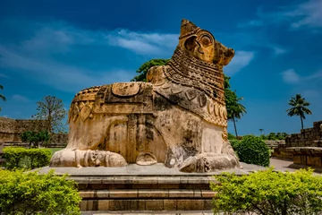 Photo sur Plexiglas Lieu de culte Wall sculpture in an Indian temple - Gangaikonda Cholapuram temple, Tamil Nadu