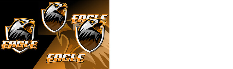 eagle gaming mascot esport logo Premium vector © Ardhy