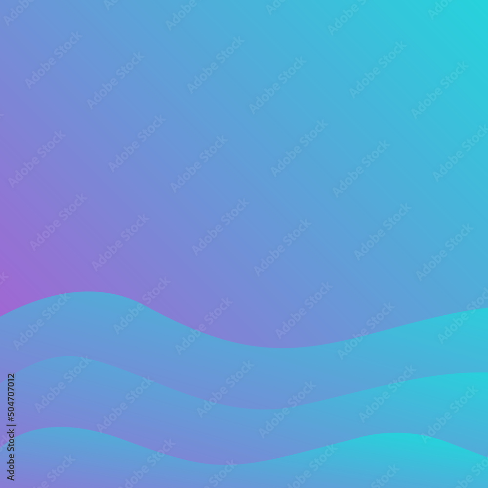 Aufkleber color gradient fluid wawes background template. abstract gradient square template for social media p