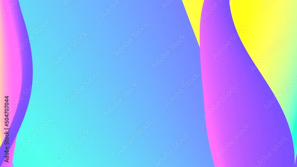 Poster looped animation. abstract colorful wavy background in bright rainbow colors. modern colorful wallpa